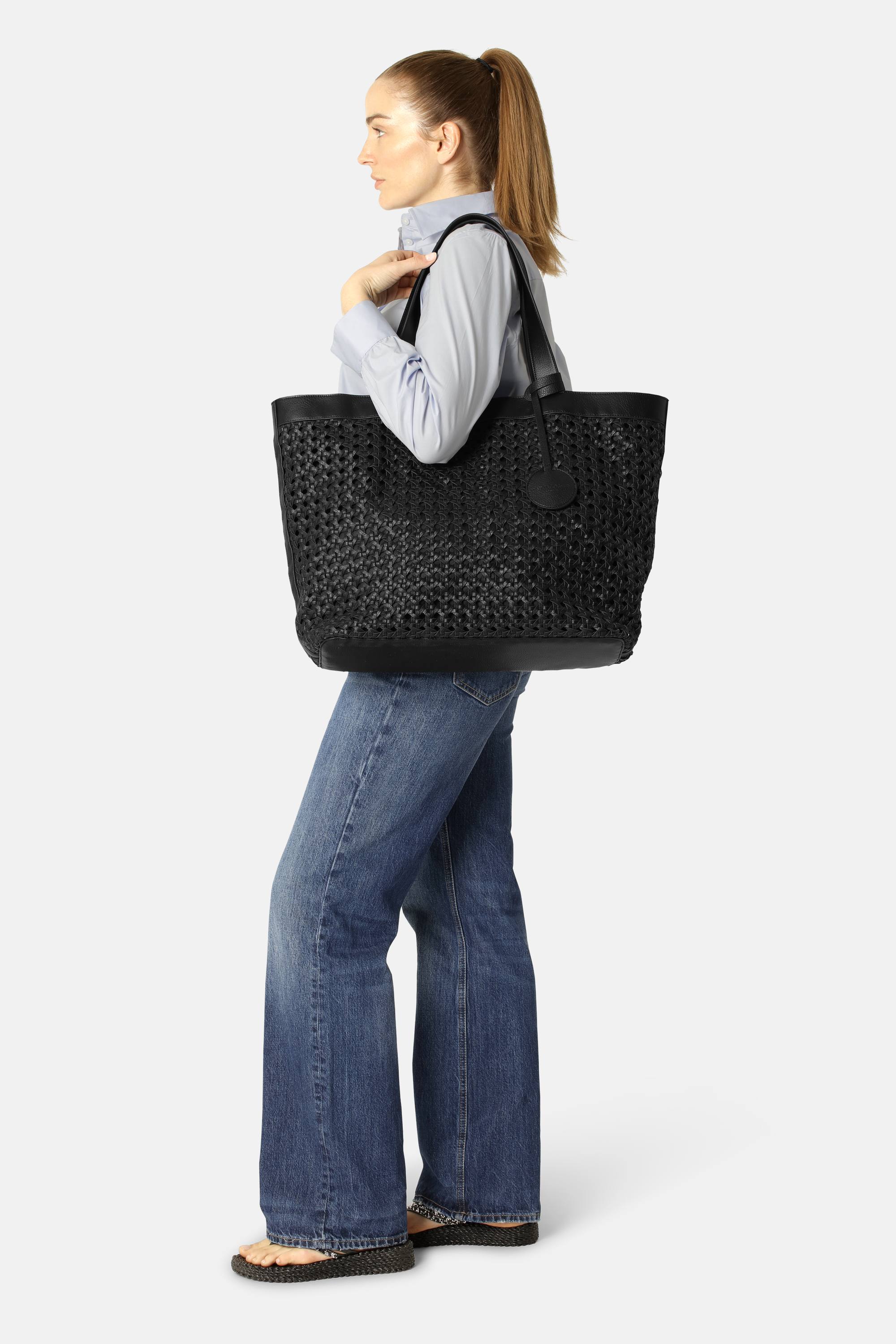 Stor Strandveske - Black Black
